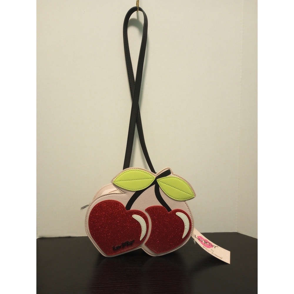 Luv Betsey by Betsey Johnson NWT Cherry Heart Pink Crossbody‎